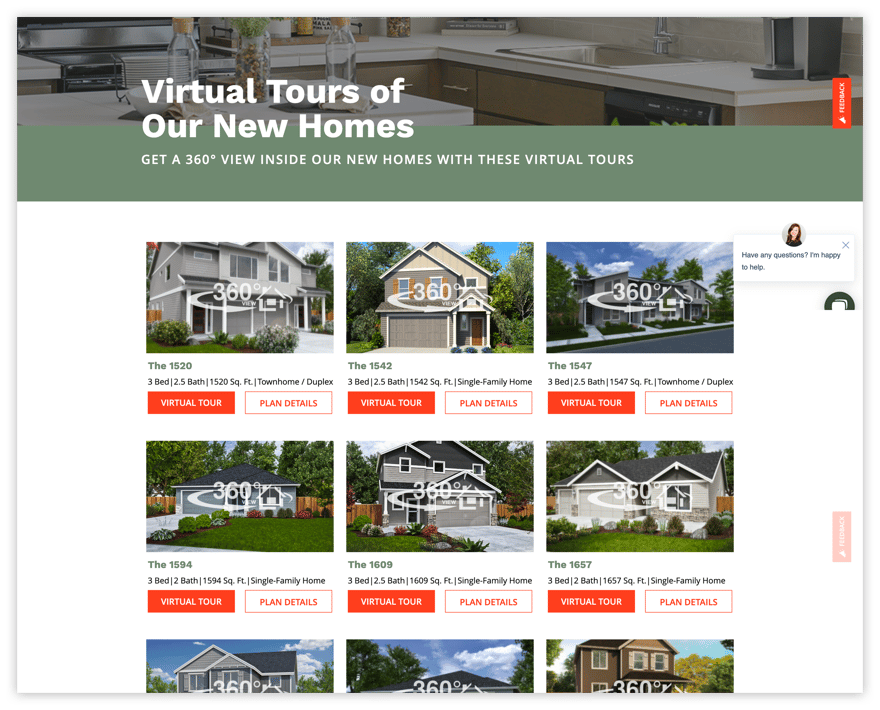 Virtual Tour Web Page
